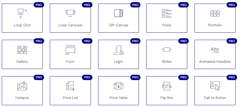 Платные виджеты Elementor Pro