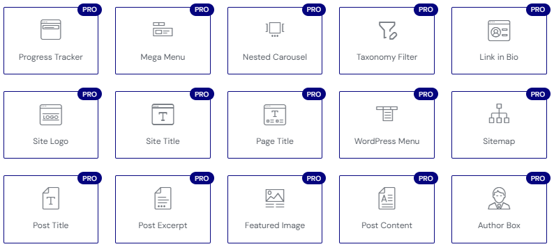 Платные виджеты Elementor Pro