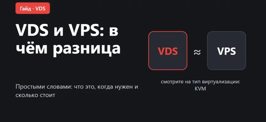 Обложка: что такое VDS и VPS и в чём разница